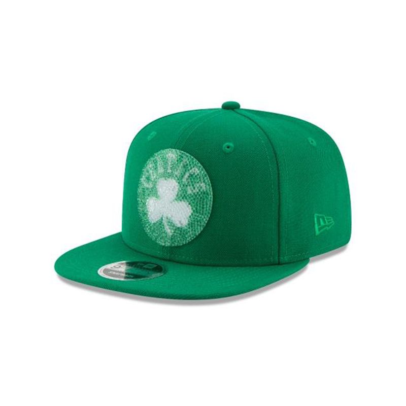 NBA Boston Celtics Crystals From Swarovski Original Fit 9Fifty Snapback (WPQ5526) - Green New Era Caps